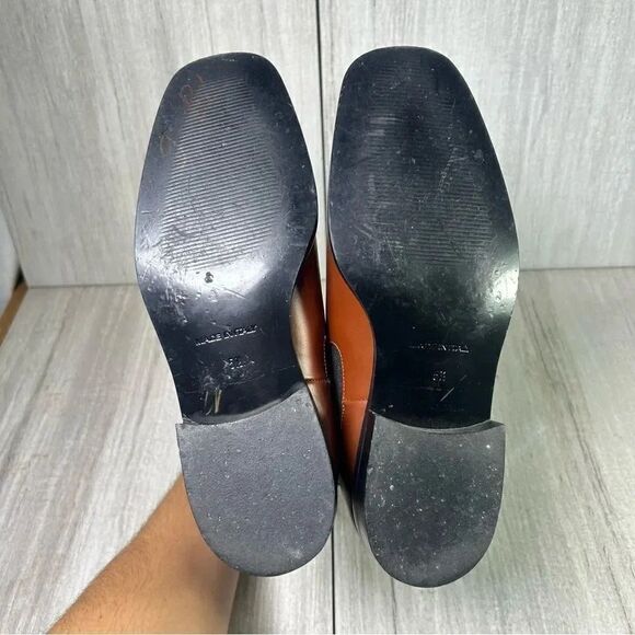 Everlane Chestnut Brown Square Toe Chelsea Boot Italian Leather Womens Size 5.5 - Picture 8 of 10